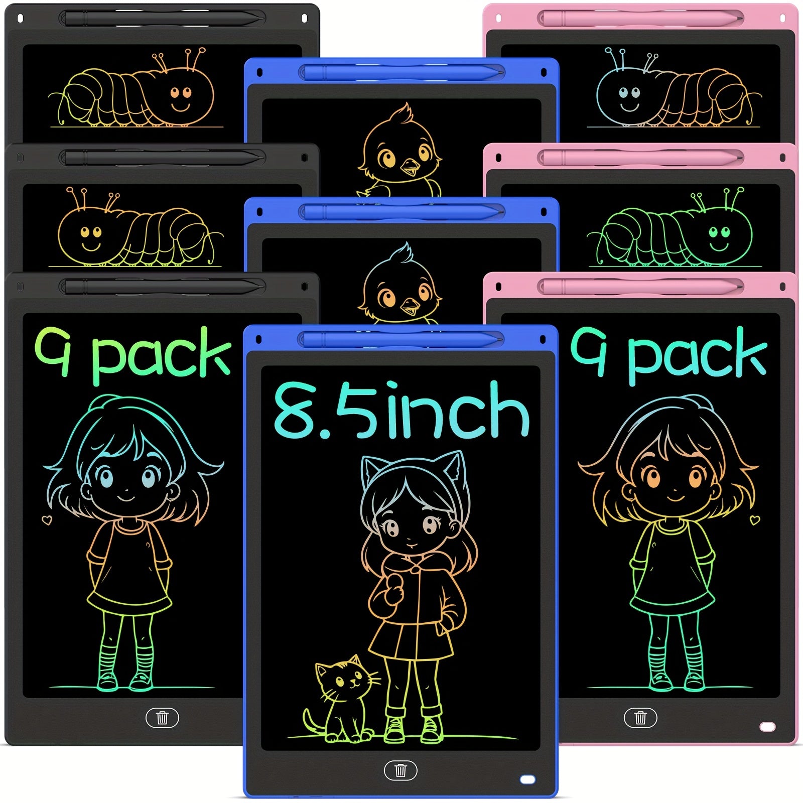 LCD Writing Tablet 21 Colorful Drawing Pad for Kids Educational Toy