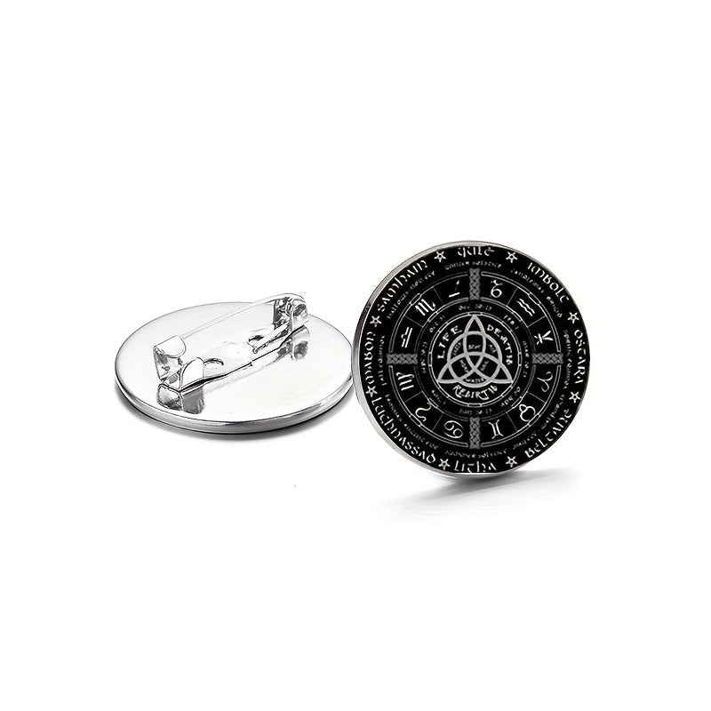 Pagan Wheel Brooch Pins Set of 3