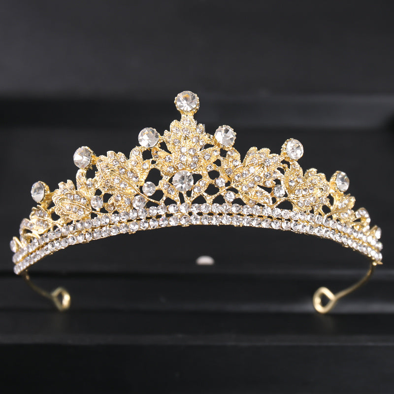 Baroque Vintage Tiara Headband Bridal Wedding Rhinestone Crown Hair Hoop