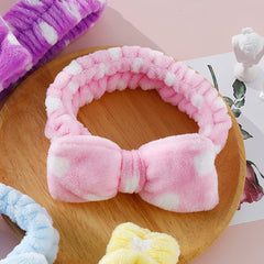 Women's Makeup Headband Soft Bow Hair Band