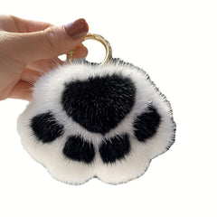 Cat Paw Plush Pendant Girl Heart Schoolbag Pendant