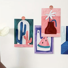 15pcs Artist Postcard Decoration Cards for Minimalist Wall Decor