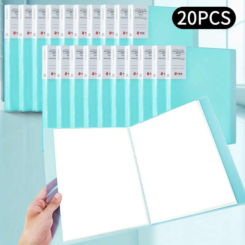 20pcs File Manager Document Organizer Exam Paper Storage Folder