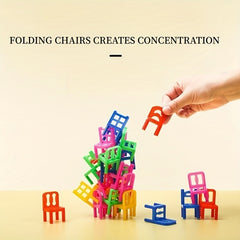16pcs Chair Stacking Toys DIY Balance Chair Stools Stacking Toys