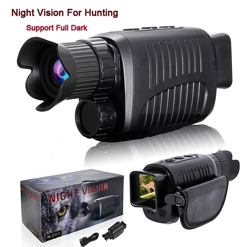 1080P HD Night Vision Monocular, 128GB Storage, 7 Speed Infrared
