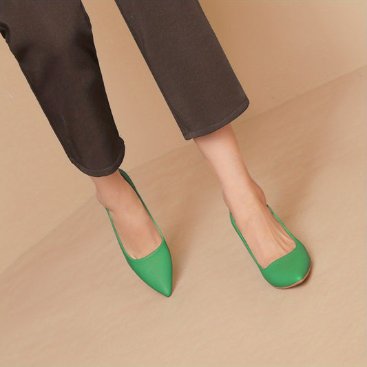 Women's Solid Stiletto Heels Point Toe Outdoor Pumps