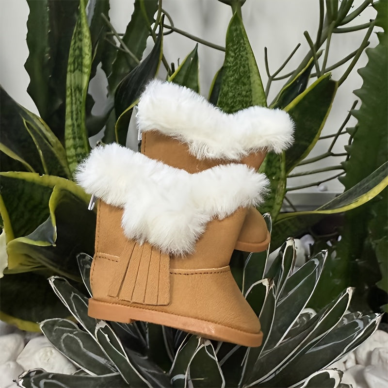 Winter Snow Boots for Dolls Canvas Shoes with Accessories