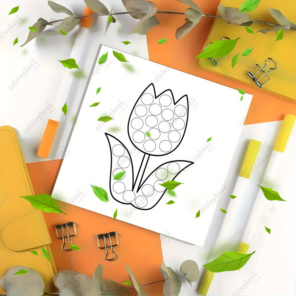 Deluxe Coloring Book with 22 Thickened Pages