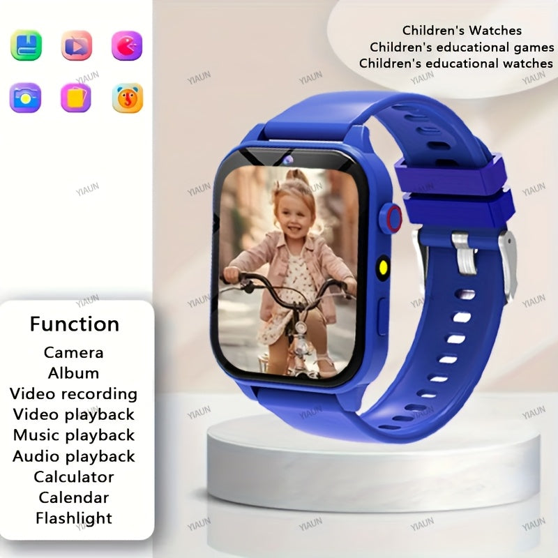 Kids Smart Watch with Educational Games Clock Music LED Lighting