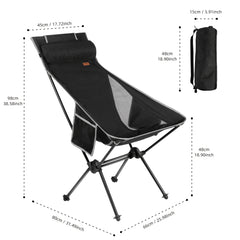 Camping Chair w/ Carry Bag for Outdoor Activities