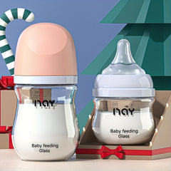 Durable Glass Baby Bottle for Newborns - Safe & Easy to Feed