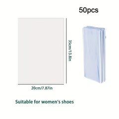 50pcs Heat Shrink Film Dust Moisture Proof Shoe Book Packaging Transparent Film