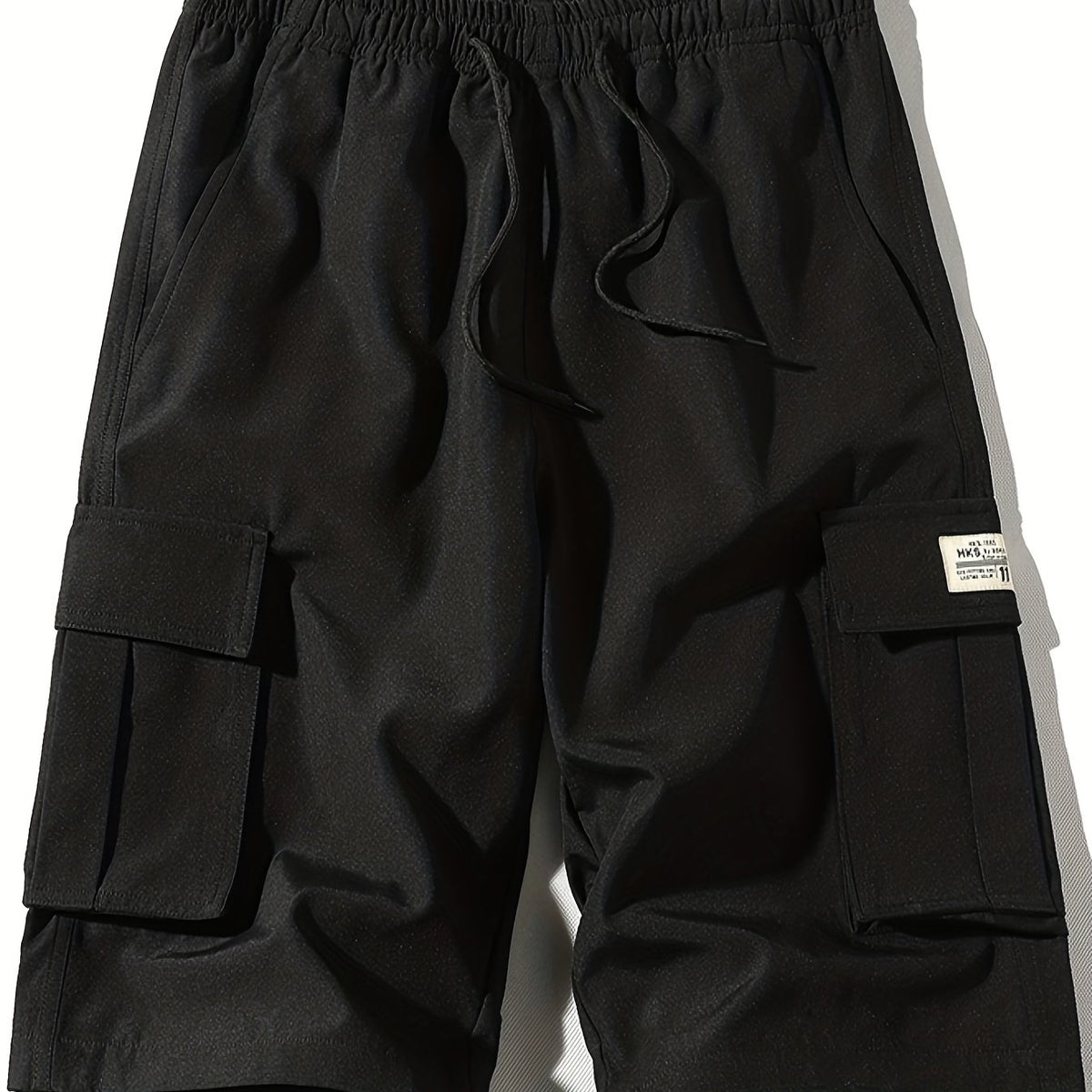 Men's Drawstring Cargo Shorts Elastic Waist Summer Outdoor