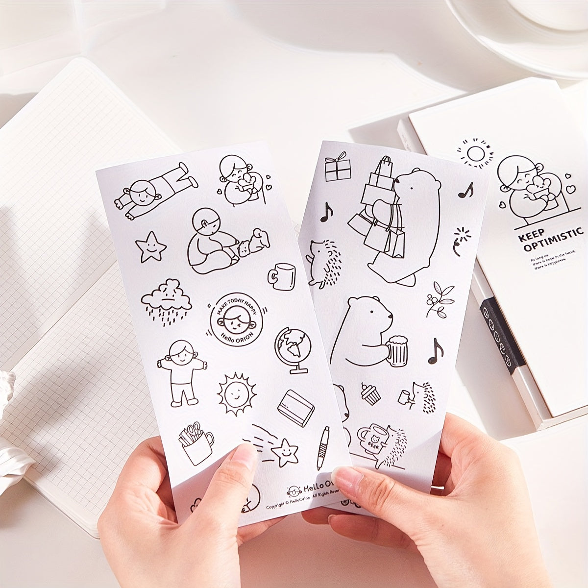 A6 Portable Pocket Weekly Planner Notebook 2 Stickers For 6 Styles
