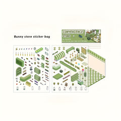 Reusable 3D House Stickers Animal Patterns Mixed Colors