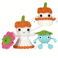 Beginner Crochet Kit Doll Artwork DIY Ornaments Halloween Gift