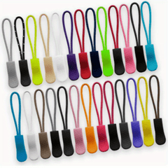 40pcs Mix Environmental Pull PU Zipper PVC Pull Head