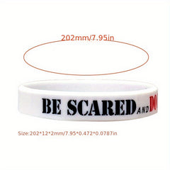 10pcs Inspirational Quotes Silicone Bracelets with Motivational Sayings