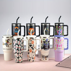 Halloween Tumbler 40oz Stainless Steel Thermal Water Bottle