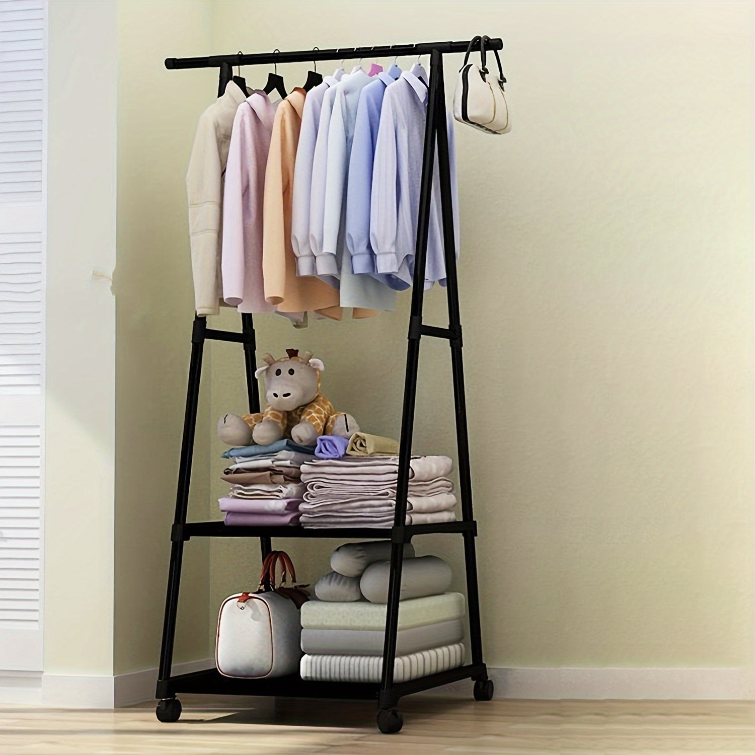 Movable Coat Rack Triangle Coat Rack