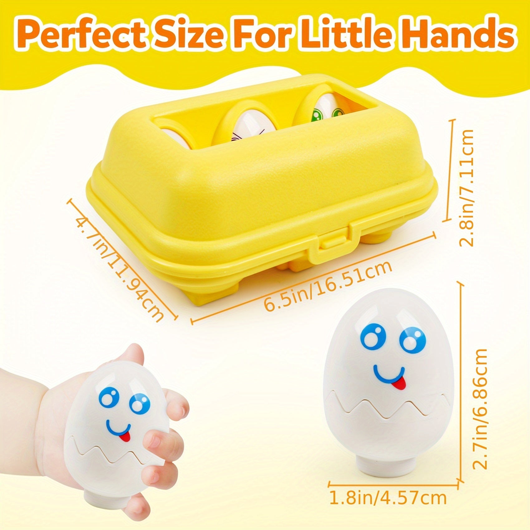 Sensory Matching Eggs Educational Toddler Toys