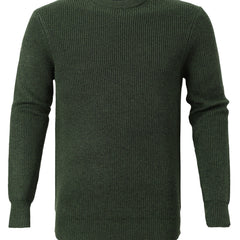 Men's Warm Knitted Sweater High Stretch Pullover for Fall Winter