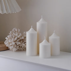 3D Cylindrical Candle Silicone Mold DIY Resin Plaster Candle Making Kit