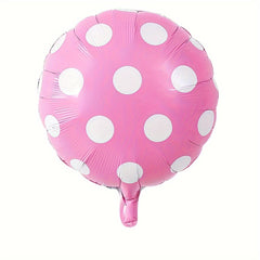 16pcs Mouse Head Birthday Balloons 18' Mouse Aluminum Foil Balloon Pink Balloons