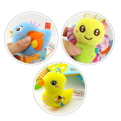 Baby Stroller Crib Hanging Toy Music Plush Cartoon Soothes