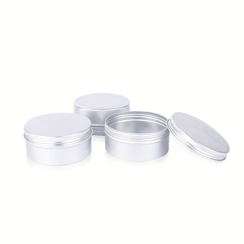 2pcs 150ML Aluminum Biscuit Boxes Round Fruit Tea Box Leak Proof Container