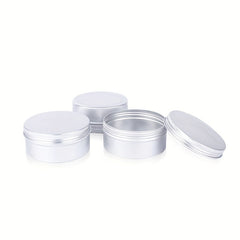 2pcs 150ML Aluminum Biscuit Boxes Round Fruit Tea Box Leak Proof Container