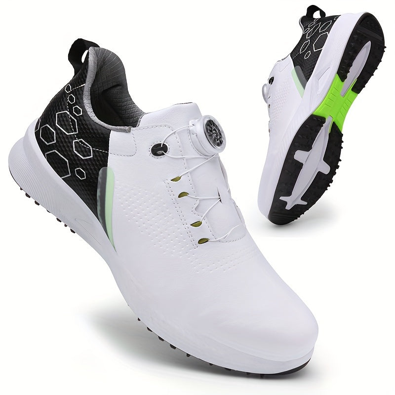 Men's Non-Slip Golf Shoes with Rotary Buckle