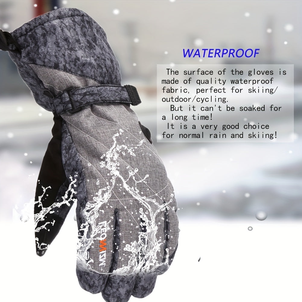 Men's Winter Ski Gloves for Cold Weather
