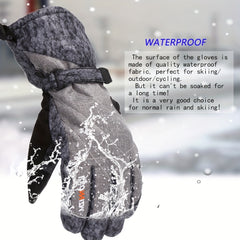 Men's Winter Ski Gloves for Cold Weather