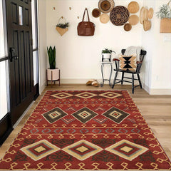 Vintage Moroccan Carpet Soft Non Slip Area Rug for Living Room Bedroom