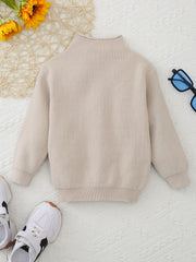 Boys Turtleneck Sweater Pullover for Kids
