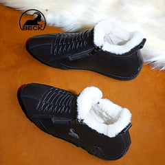 Men's Winter Zipper Ankle Boots Casual Walking Shoes