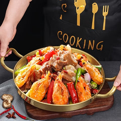 Stainless Steel Plate Handle Barbecue Hot Pot Cookware