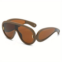 Y2K One Piece Sunglasses UV400 Sun Shades Goggles