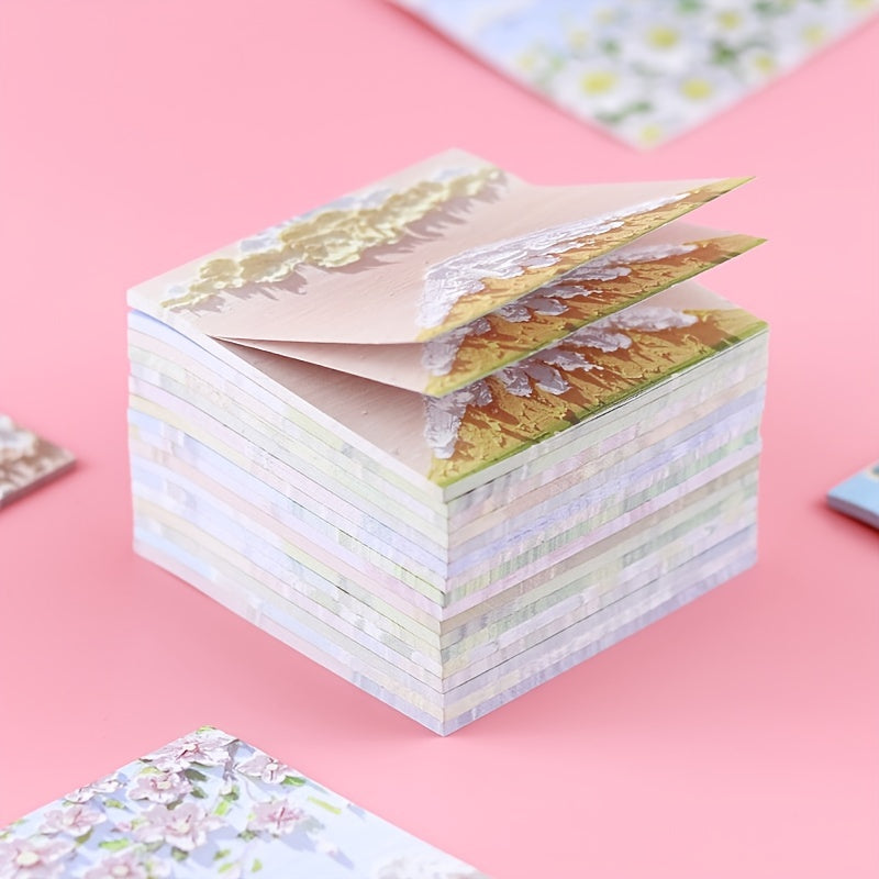 50 Sheets Sticky Notes 3x3 Tearable Painting Style