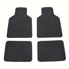 Waterproof Universal Car Floor Mats Front & Rear Set PU Leather Carpets