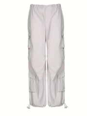 Low Waist Drawstring Loose Leg Pants American Street Sports Casual Hiking Pants