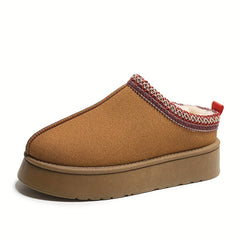 Women's Minimalist Snow Boots Slip On Winter Warm Shoes