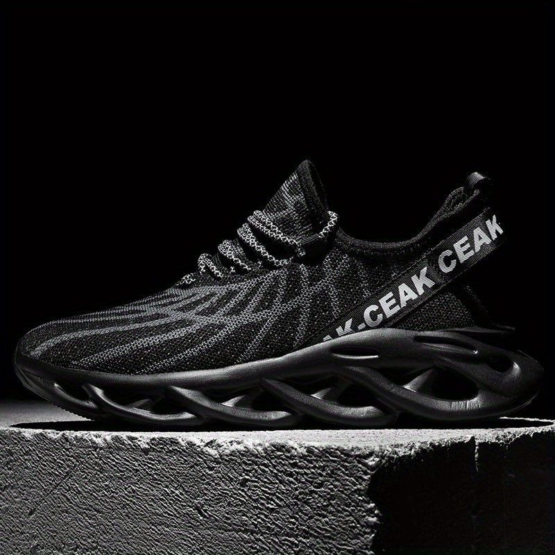 Men's Blade Sneakers Lace ups Odor Resistant Athletic Shoes