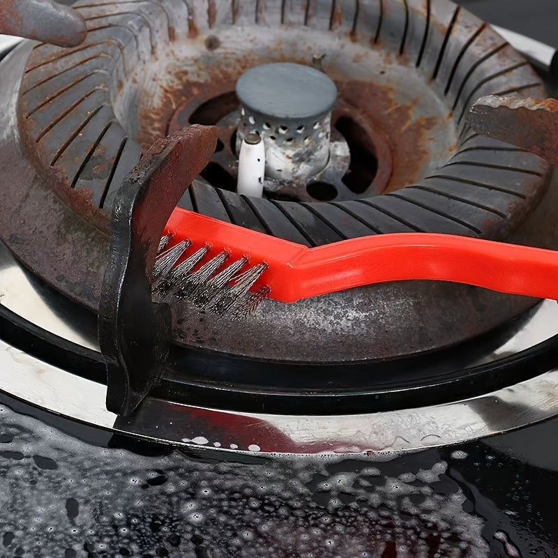 3pcs Brass Stainless Steel Wire Brush Set for Rust Dirt Removal