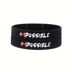 5pcs Waterproof Inspirational Silicone Bracelets