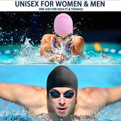 Durable Silicone Swimming Cap for Men and Women