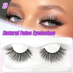 22mm Fluffy Volume Cat Eye Faux Mink Eyelashes