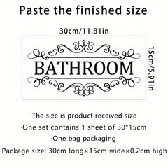 Inspirational Slogan PVC Wall Sticker Bathroom Living Room Home Decor