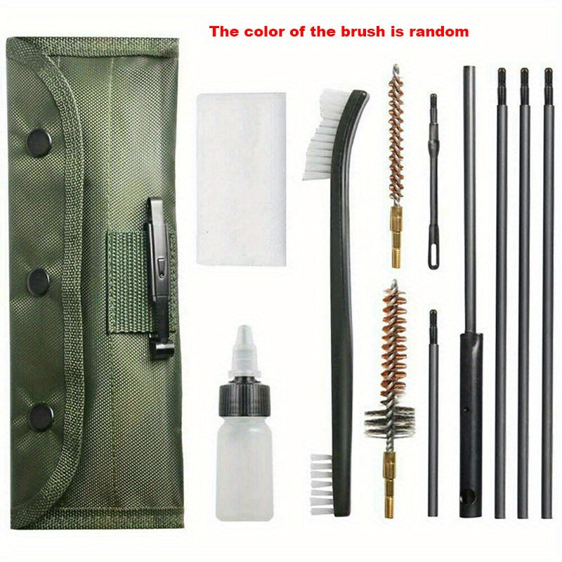 10 Piece Tactical Cleaning Kit 22 223 556 Cartridges Nylon Brush Pouch